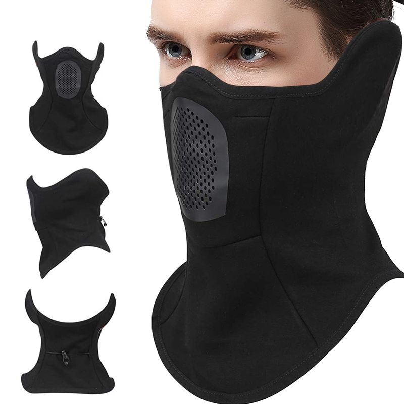 Warm head ski head face mask autumn and winter outdoor cycling motorcycle fishing face and neck protection_voghion.com