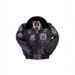 Chaqueta bomber para hombre con forro de borrego: estilo aviador clásico con cuello de piel sintética, poliéster negro, tallas S-5XL para un estilo urbano sofisticado._voghion.com