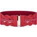 Woven Stretch Fashion Versatile Women's Red Dress Belt Elastic Waist Cincher For Women_voghion.com