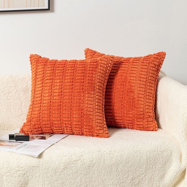 Plush Corduroy Corn Pillow – Soft Square Cushion For Sofa, Bed & Back Support – Cozy Nordic Home Decor (45x45cm, 15 Colors)_voghion.com