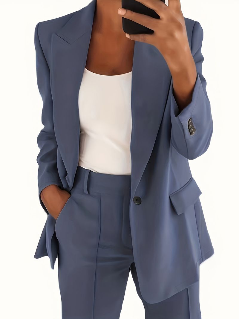 Dameskleding Dameskleding Nieuwe mode Geavanceerde slanke revers Cardigan Temperament Pak Jas Pak Vrouwen_voghion.com