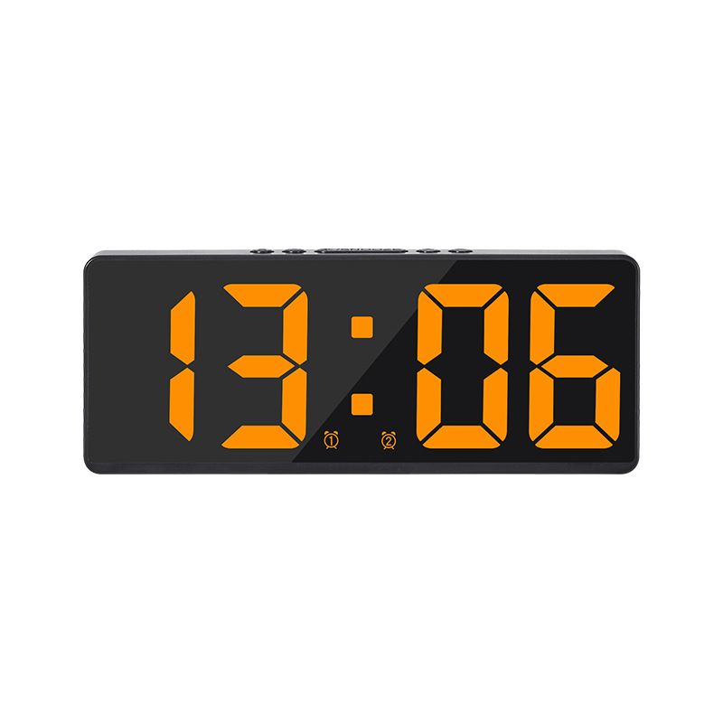 Two Sets Of Alarm Clocks Simple LED Large Screen Digital Bedroom Bedside Korean Style Fashion Clock 6628_voghion.com