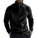 Sweat à capuche zippé doublé polaire pour homme – Pull chaud d'hiver à col montant (gris clair/bordeaux/blanc/noir/anthracite/camel/rouge/beige, S-XXXL)_voghion.com