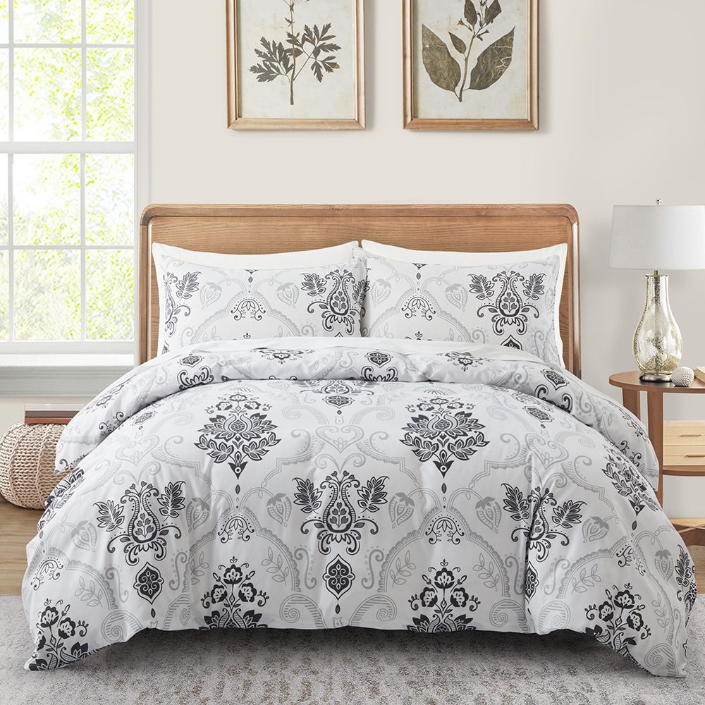 Parure de lit haut de gamme à motif cachemire – Parure de lit bohème réversible, tissu brossé respirant, tailles européennes et américaines (double/double/queen/king size)_voghion.com