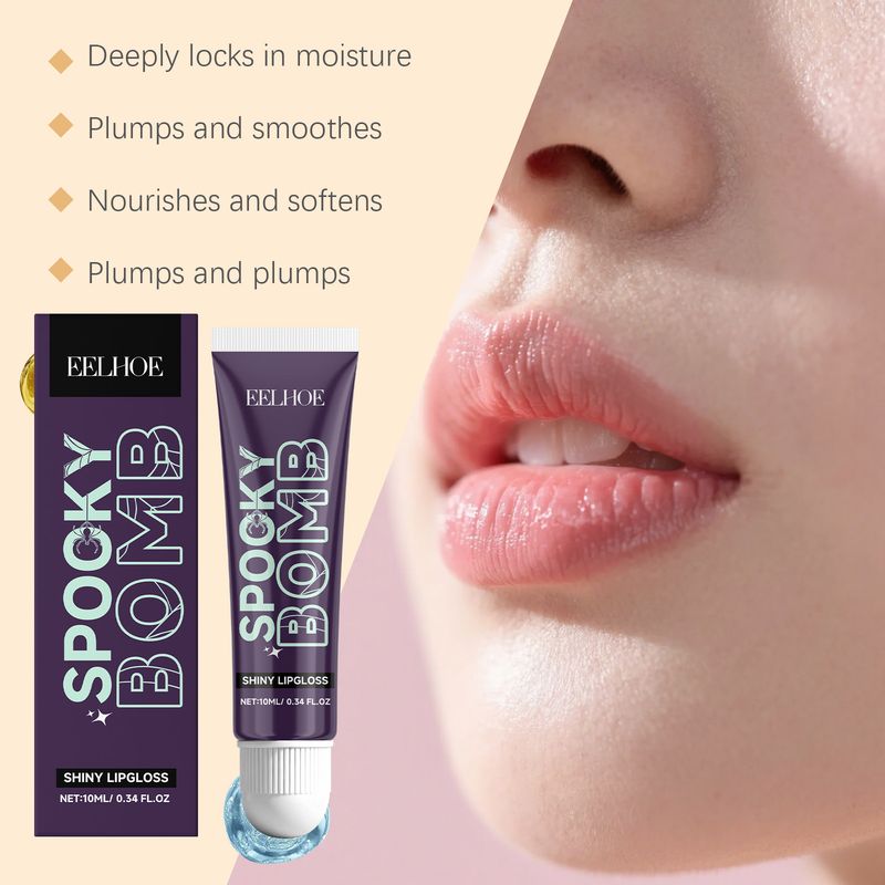 Baume hydratant pour les lèvres éclatant, brillant, doux et lustré. Nettoie en profondeur les peaux mortes._voghion.com