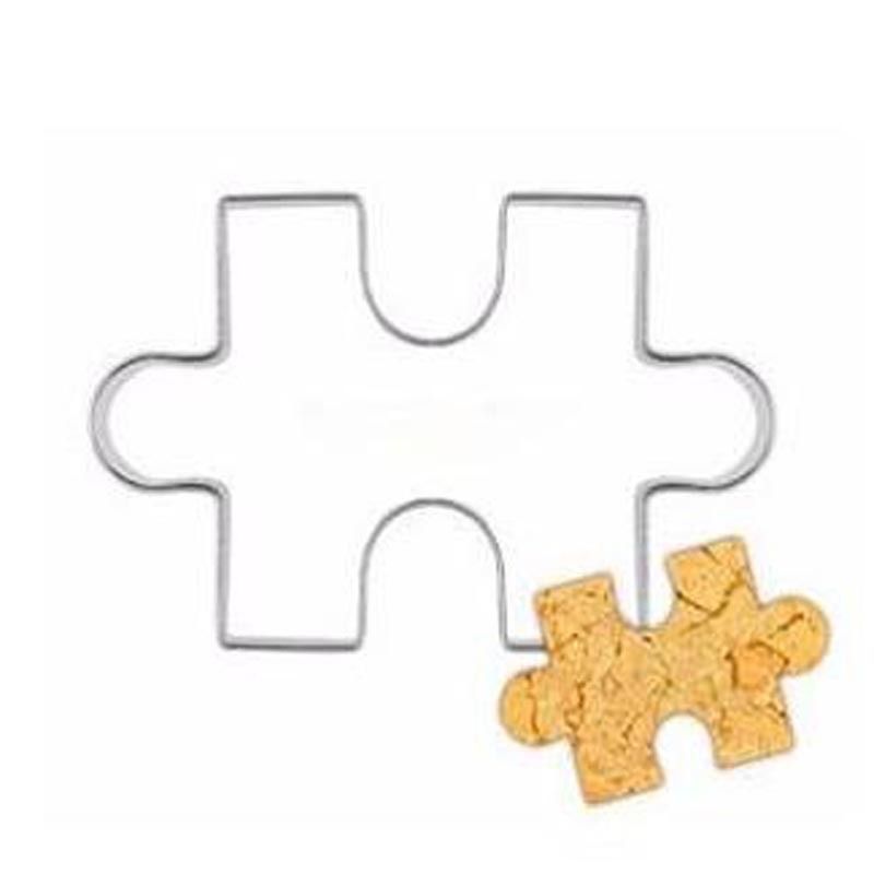 Mufă pentru biscuiți din oțel inoxidabil, formă de puzzle, mufă pentru biscuiți, mufă pentru biscuiți, mufă pentru tăierea fructelor_voghion.com