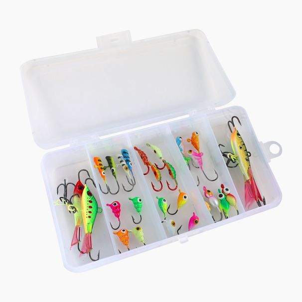 Lure Micro Ice Luminous Root Hooks Silkworm Mini Lead Head Winter Vishaakset_voghion.com