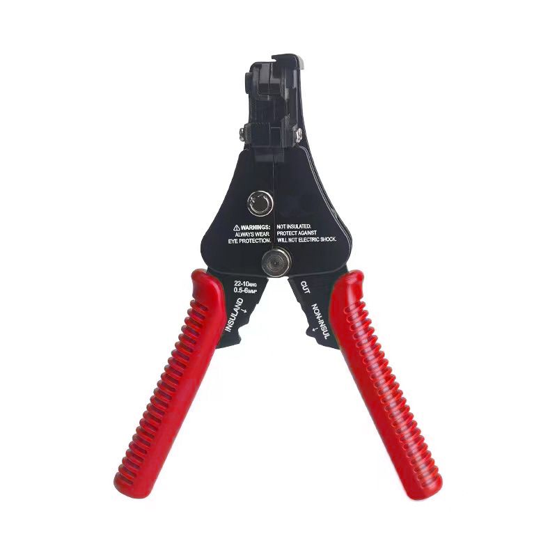 Professional Automatic Wire Stripper - Multi-Function Electrical Tool With Zinc Alloy Blades For Precise Wire Stripping & Cutting_voghion.com