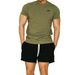 Muscle Spring/Summer New Brother Men's Sports Leisure Running Gym Exercise Cotton Elastic Short Sleeve T-shirt_voghion.com