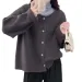 Cardigan lavorato a maglia da donna, maglione coreano dimagrante per la primavera e l'autunno 2024_voghion.com