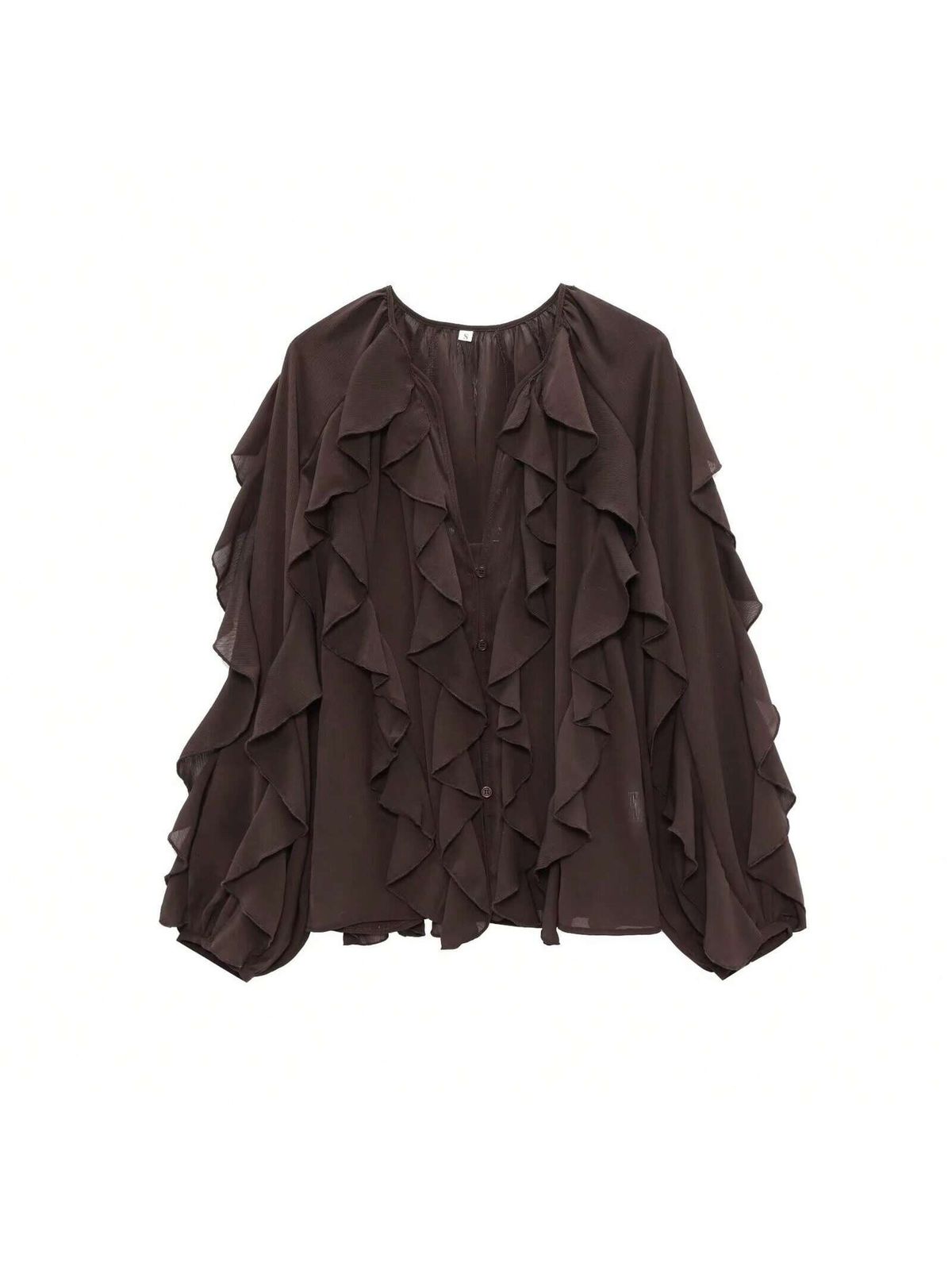 Damenbekleidung V-Ausschnitt Lagenbluse – Vielseitiges Langarm-Pullover-Oberteil für Damen_voghion.com