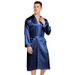 Men's Sleep Thin imiterad silke hemrock Plus size lös lång morgonrock för män_voghion.com