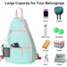 Pickleballväska för kvinnor, justerbar tennis, basketväska, pickleballryggsäck med vattenflaskhållare_voghion.com