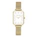 Elegant Retro Square Women's Watch With Japanese Quartz Movement, Mineral Crystal, 30M Water Resistance, Stainless Steel Band_voghion.com