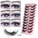 Ripsmepikenduste komplekt Kõrge mink EYELASH Mitmekihiline paks, FLuffy EYELASH 8D_voghion.com