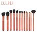 14 pcs makeup brushes, apricot pink, powder brush, flame brush, eye shadow brush, makeup tool GUJHUI_voghion.com