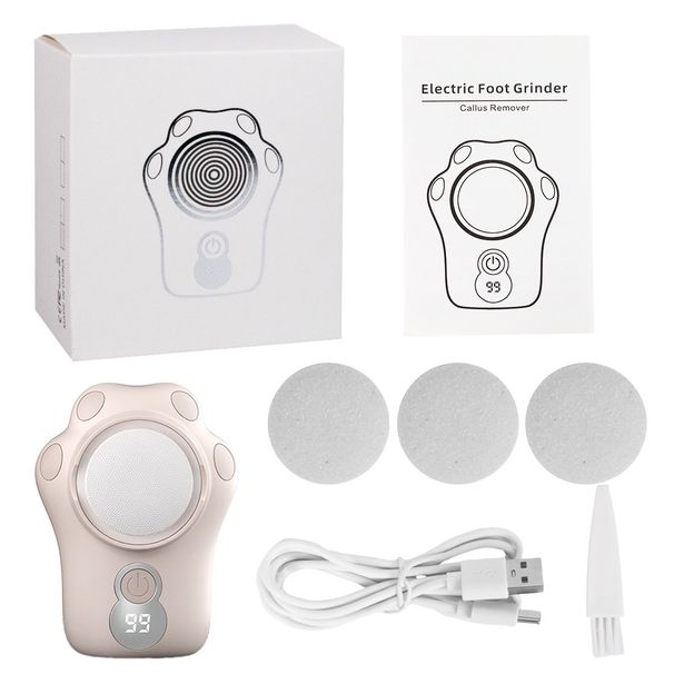 Elektrinis pėdų šlifuoklis, išmanusis mini pedikiūro valiklis, įkraunamas pedikiūro aparatas naudojimui namuose_voghion.com