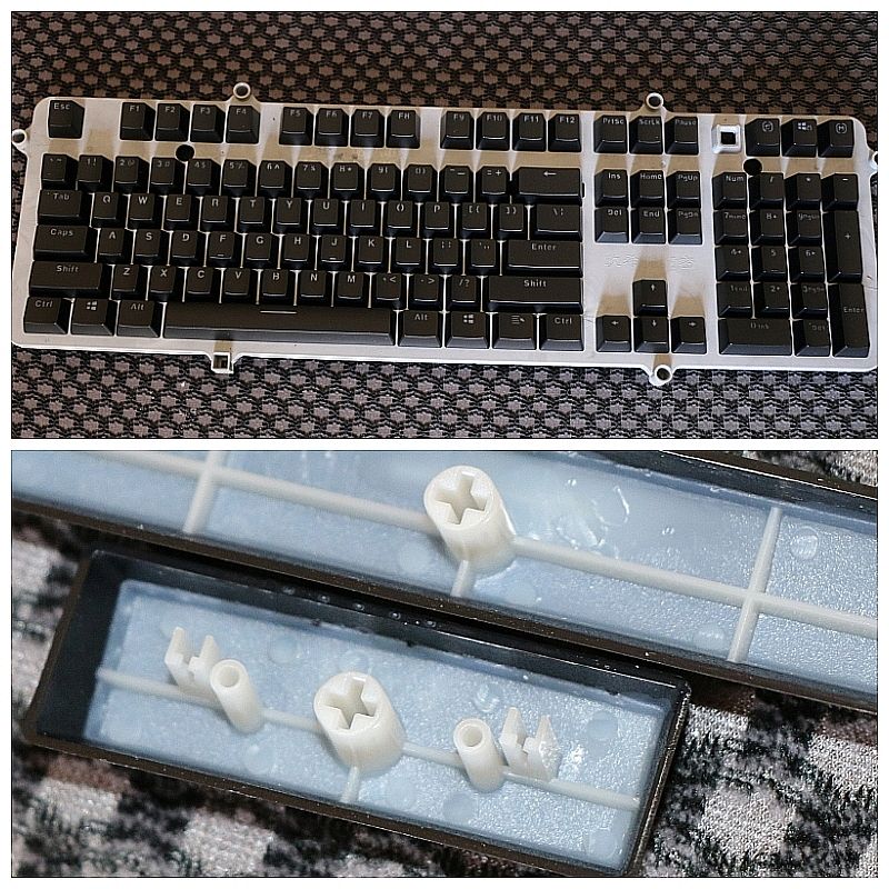 Lei Bo Single Transparent V500 Nical Keyboard_voghion.com
