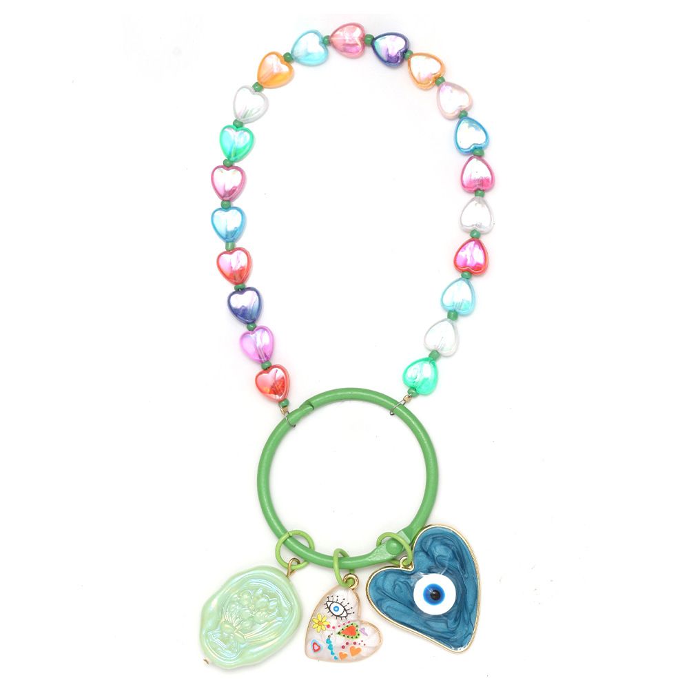 New Color Key Chain DIY Dopamine With Devil's Eye Keychain, Mobile Phone Chain, Car Pendant._voghion.com