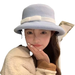 wool Women's Fisherman's Hat, Small Size With Velvet Bow For Fall And Winter, French-style Elegant Bucket Hat_voghion.com