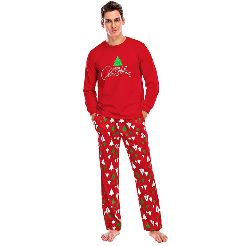 Herretøj Parpyjamas langærmet forårs- og efterårspyjamas herrepyjamas pyjamas herre efterår jul herrepyjamas_voghion.com