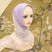 Hijab da donna, sciarpa triangolare a bocca rotonda in stile nazionale in chiffon, sciarpa da donna, sciarpa di garza, pullover, sciarpa_voghion.com