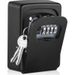 1pc Wall Mounted Key Safe Box With Combination Lock - Metal And Plastic Key Storage For Home Hotel Emergency Travel Security_voghion.com