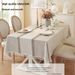 New Simple Grid Striped Tablecloth Coffee Table Cloth Household Cotton And Linen Fabric Symmetrical Striped Tablecloth Table Cloth_voghion.com