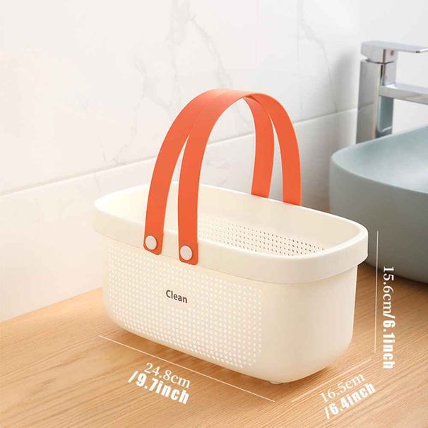 2er-Set Badewannen-Abtropfkörbe, tragbare Aufbewahrungskörbe, Badewannenkörbe, hohle Rattan-Kunststoff-Halter für Snacks, Obst und Kosmetik, Waschaufbewahrungsboxen_voghion.com