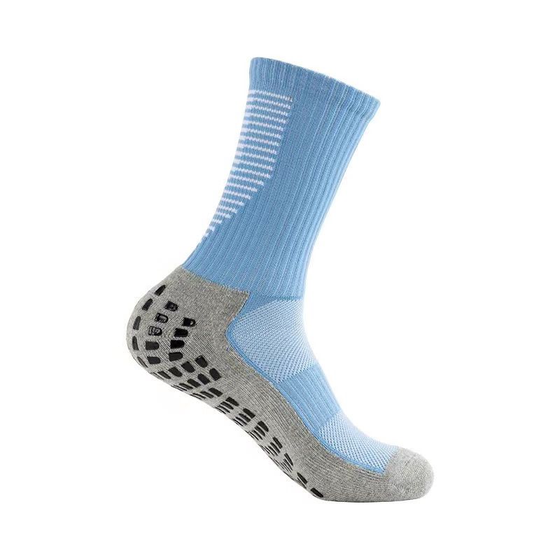 Soccer Socks Adult Thickened Towel Bottom Glued Football Socks Men's Non Slip Wear Resistant Mid Tube Sweat Absorbent Breathable Bottom Sports Socks_voghion.com