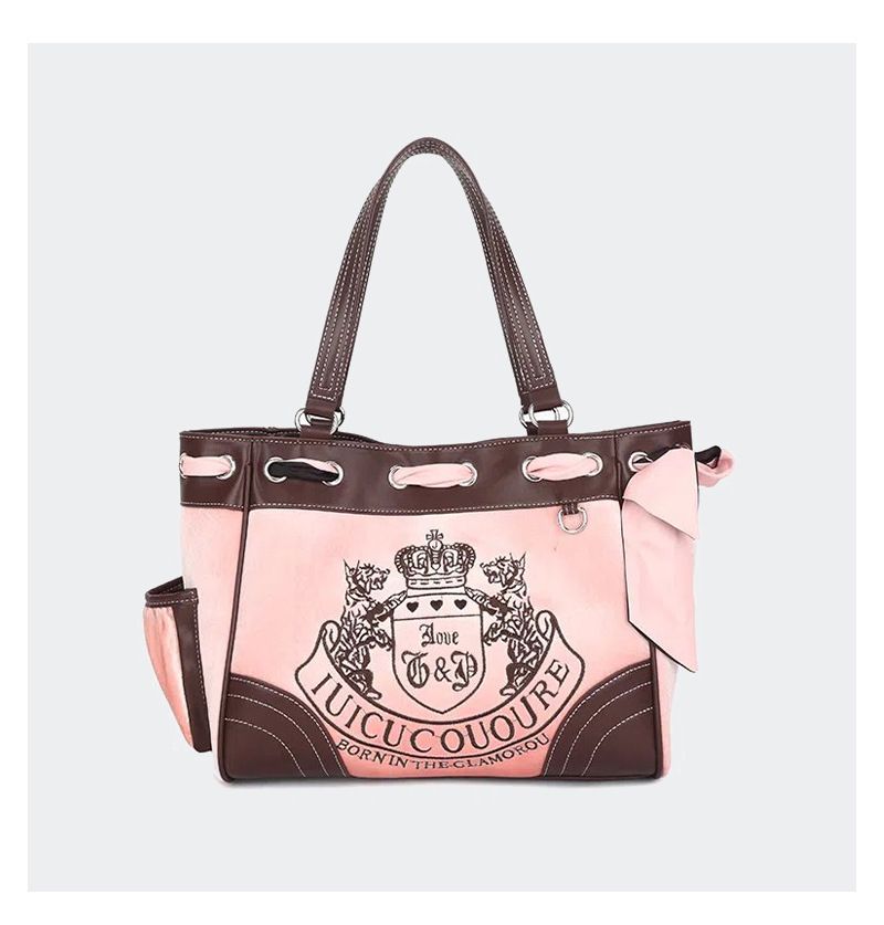 Retro Hot Girl Embroidery Print Tote Bag Large Capacity Female Niche Class Commuting Handbag Shoulder Bag_voghion.com