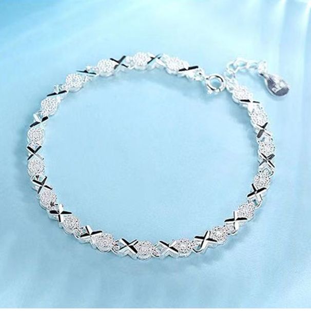 Love Style New Plating to Heart Matching Women's Simple and Personalized Creative XO Bracelet_voghion.com