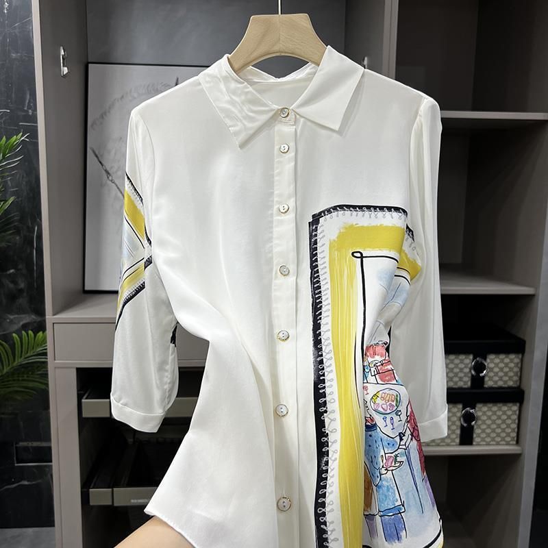 Top da donna con maniche in seta imitazione moda_voghion.com
