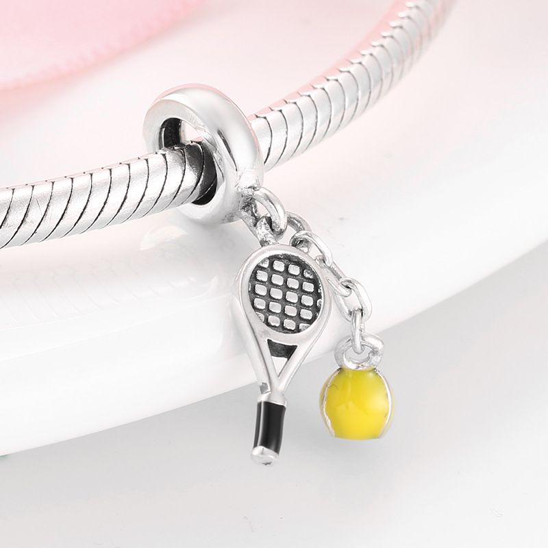 Ženski nakit od srebra s perlicama, privjesak za tenis, bejzbol, skijanje, klizaljke, narukvica, DIY pribor, perle_voghion.com