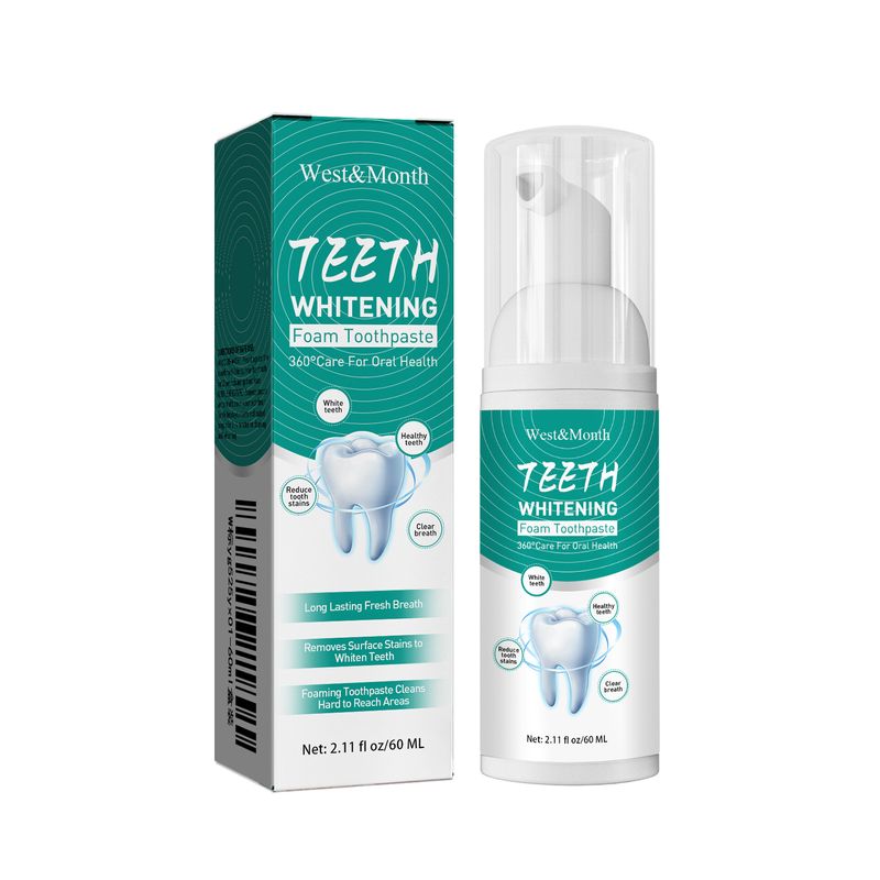 West&Month Foam Fresh Breath Toothpaste Cleaning Oral Cavity And Gum Protection_voghion.com