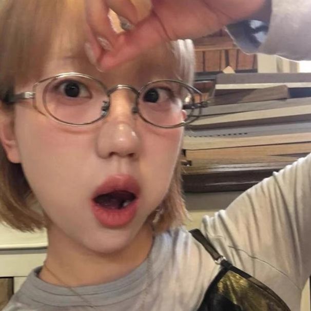 Korean Double-ring Metal Oval Anti-blue Light Myopia Glasses For Women With Height And Irregular Small Face_voghion.com