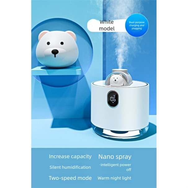 Prezent urodzinowy dla dziewczyny, akumulatorowy nawilżacz powietrza do domu, dyfuzor zapachowy 3 w 1, cichy_voghion.com