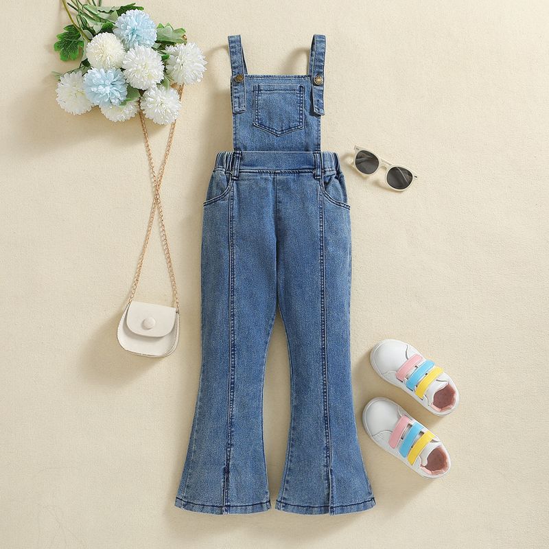 Baby Clothing Children's pants Girls' pants Children's denim overalls rompers_voghion.com