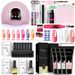 Nail Extension Gel Kit med UV-neglelakk for profesjonell manikyr_voghion.com