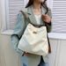 Σακίδιο πλάτης μεγάλης χωρητικότητας δημοφιλές απλό commuting μασχάλες tote μοντέρνα τάση γυναικεία υφή τσάντα καμβά_voghion.com