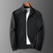 Men's Lightweight Jacket Slim Fit Stand Collar Casual Windbreaker With Multiple Pockets For Spring & Autumn_voghion.com