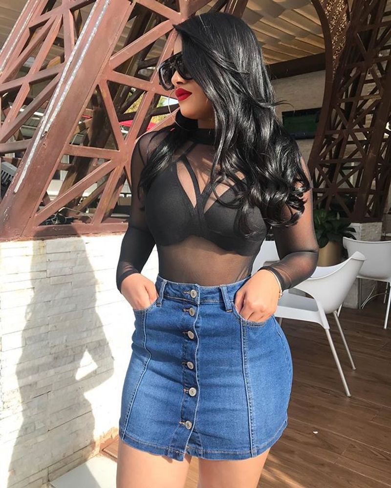 Vêtements pour femmes Jupe hanche Jupe grande taille pour femmes à pois_voghion.com