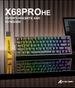 Tastiera meccanica con asse magnetico RGB a tre modalità Attack Shark X68PROHE, tastiera magnetica wireless cablata 8K con incisione laterale e linea di contorno_voghion.com