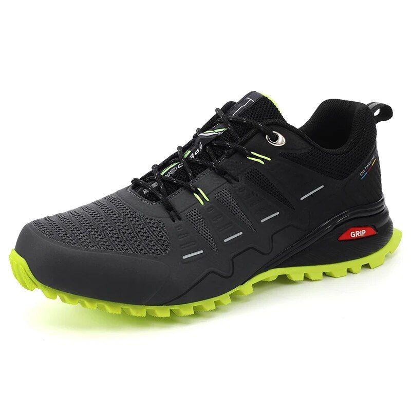 Męskie buty trekkingowe sznurowane sportowe Outdoor Trekking górskie buty do biegania oddychające antypoślizgowe sportowe kempingowe modne modne_voghion.com
