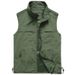 Men's Lightweight Outdoor Vest With Multi-Pocket Design, Breathable Polyester Photographer Fishing Jacket For Spring & Autumn Hiking_voghion.com
