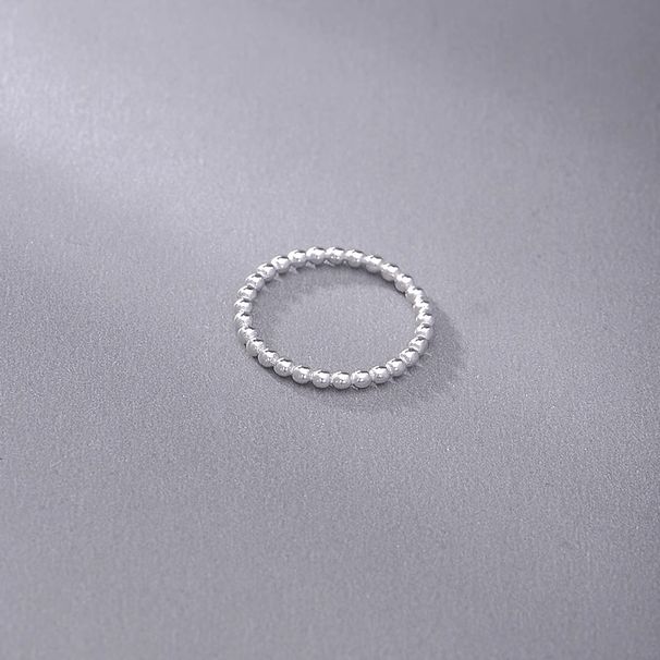 Anello di perline ultra-piccolo e leggero per dito indice, con fascia semplice impilabile e versatile di alta qualità per donna_voghion.com