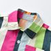 Kinderkleding regenboog gestreepte korte mouwen shirt nieuwe aankomst kinder katoenen revers mode vest Koreaanse stijl jas baby_voghion.com