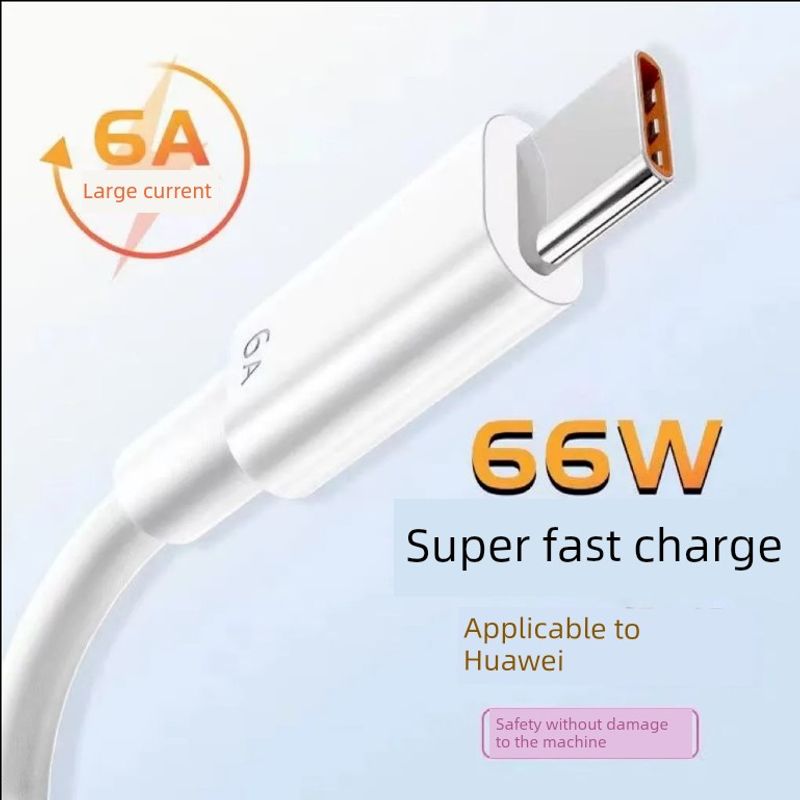 Rakipsiz Kalite 6A Süper 66W Huawei Honor Fiş Hızlı Şarj Veri Tipi-C Cep Telefonu Şarj Kablosu 2 1 M_voghion.com