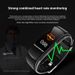 Braccialetto intelligente C5S di vendita caldo, schermo a colori, Bluetooth, esercizio fisico, frequenza cardiaca, pressione sanguigna, sonno, allarme sedentario_voghion.com