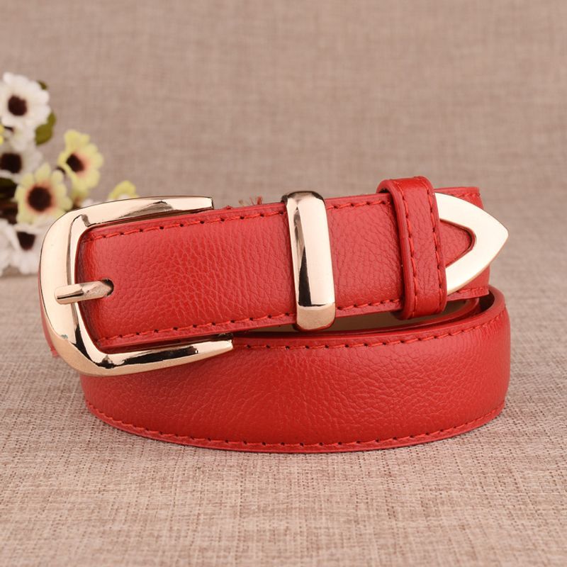 2023 New Hot Selling Belt Versatile Fashion Women's Leisure Faux Leather Belt Women's New Lacquered Belt Alloy Buckle Pant Belt_voghion.com